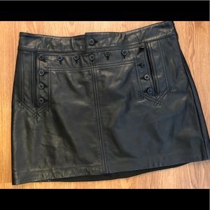 POLO Ralph Lauren real leather skirt